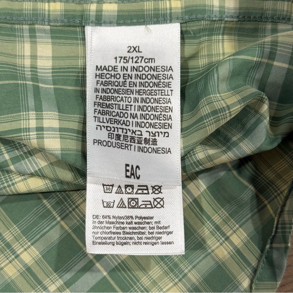 ExOfficio Plaid Button Down Ventilated Outdoor Shirt 2XL Long Sleeve Lightweight - Picture 13 of 16